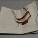 Canvas Tote Bag for Women,Women's Bags Crossbody Bags Work Laptop Tote Bag Large Handbags Purse for Travel Nurse Teacher (Beige With Compartments)