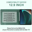 TaIYanG Keyboard Case for iPad Air 13-inch M4/M3/M2/Pro 12.9 (6th&5th Generation), Detachable Bluetooth Keyboard Case with Pencil Holder,Auto Sleep/Wake for iPad Air 13"(2025&2024)/Pro 12.9,Dark Green