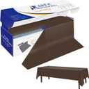 YSYJ Plastic Table Cover Roll Brown Disposable Table Cloth 54 in x 100 Ft, Plastic Table Cloths with Slide Cutter, Table Cover for Parties