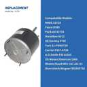 10728 Condenser Fan Motor, Replaces for Mars 10728, A.O. Smith FSE1026S, Fasco D909, GE/Genteq 3728, W51-14CJA1-01, 1860 etc, 1/4 HP, 1075 RPM, 208-230V, 1.8 Amp, Reversible Rotation