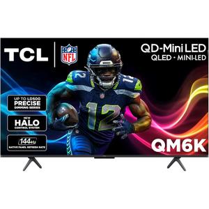 TCL 50 Inch Class QM6K Series | Mini LED QLED 4K HDR | 50QM6K, Latest Model | 120HZ-144HZ High Brightness Smart Google TV Dolby Atmos Onkyo Audio | Voice Remote Alexa Gaming Streaming Television