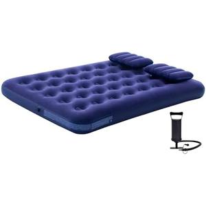 DIMAR GARDEN Full Size Camping Air Mattress Inflatable Bed with Pillow, Include Hand Pump