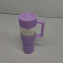Simple Modern 40 oz Trek Tumbler with Handle and Straw Lid | Cup Holder Friendly Insulated Stainless Steel Travel Mug | Lavender Mist