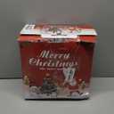 Christmas Inflatables Decorations Outdoor, 8FT Rooftop Santa Claus, Blow Up Sitting Santa with Gift Candy and Reindeer, Inflatable Yard Decor with Built-in LED Lights for Xmas Garden Lawn Party