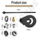 938-05078 738-05078 617-04094 5/8 Steering Rod Shaft (Length 21")/941-0656A Gear Bush/948-0389 Steering Rod Cap-Screw for MTD Cub Cadet Troy-Bilt Replace 738P07154,738-05078, 61704094 - With Bushing