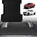 TripleAliners Truck Bed Mat Compatible with 2015-2023 Ford F150 & Lightning Accessories 5.5FT Flush All Weather Protection TPE Heavy Duty Pickup Cargo Mat