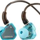 Linsoul 7Hz x Crinacle Zero:2 in Ear Monitor, Updated 10mm Dynamic Driver IEM, Wired Earbuds Earphones, Gaming Earbuds, with OFC IEM Cable for Musician (Without MIC, Blue)