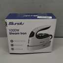 Sundu Mini Travel Iron with Steam,1000W Portable Non-Stick Soleplate Steam Samll Iron for Quilting & Sewing,300 Microsteam Holes,90ml water tank,lockable safety base,Digital Temperature Control