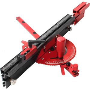 Precision Miter Gauge for Maximum Stock Support and a Repetitive Cut Flip Stop