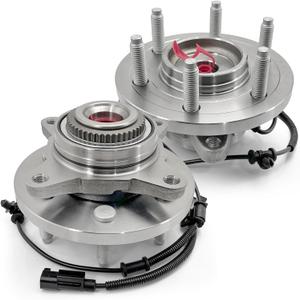 Pair 515142 Front Wheel Bearing Hub Assembly Compatible with Ford Expedition 2011 2012 2013 2014, for Ford F-150 2010 AWD Only, 2011-2014 F-150 4WD, for Lincoln Navigator 11-14, 6 Lugs w/ABS (OE Size)