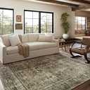 Loloi Magnolia Home by Joanna Gaines Sinclair Collection SIN-01 Pebble/ Taupe 5'-0" x 7'-0", .25" Pile Height, Machine Washable, Area Rug