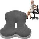 Buttocks Cushion for Office Chair Memory Foam Truck Seat Cushion Gaming Cushion Seat Seat Pad for Butt Support Tailbone Relief Ergonomic Chair Cushion for Home Car or Work