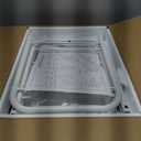 LOFTEY White Bookshelf, 4 Tier Metal Bookshelf, Narrow Bookcase with Door, Small Book Shelf Organizer for Office, Living Room, Bedroom, Kitchen