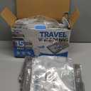 Vacuum Bags for Travel with Rechargeable Pump, 3 Sizes Vacuum Seal Bags for Clothing, Compression Vacuum Travel Bags for Luggage, Vacuum Packing Bags for Closet Organization (15)