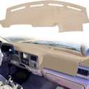 Dashboard Cover Custom Fit for Ford F250 F350 F450 Super Duty 1999 2000 2001 2002 2003 2004 / Ford Excursion 2000-2005,Dash Cover Mat Pad Carpet Protector (Beige)