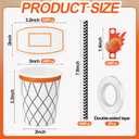 100 Sets Basketball Hoop Cups with Straws 9 oz Basketball Party Cups Disposable Paper Sports Cold Drink Fruit Juice Coffee Dinnerware for Balls Birthday Party Favors Decorations Supplies