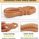 Dog Chew Toys, Aggressive chewer toy for Medium& Large dogs, Made of real pine wood and durable Food-Grade nylon, with Tool Shape Design for Dental Cleaning and Long-Lasting Chewing (brown-Pliers)