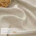 Natural Melange Linen Semi Sheer Curtains & Drapes 84 Inch Length 2 Panels Set for Living Room,Warm Beige Pleated Light Filtering Thick Cortinas Para Sala Privacy Window Burg Decor 52"Wx84"L,Tiebacks