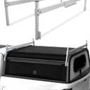 Mountainpeak Silver Adjustable Truck Cap Ladder Rack, Aluminum Universal Truck Topper Ladder Rack for Camper Shell, Lumber,Pipe