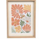HD Designs Wooden Wall Decor - Orange, 12x16 "