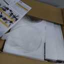 Linear Chandelier, Modern Chandelier for Dining Room Light Fixture, Dining Light Fixtures with Milk Glass Shade Pendant Lights Kitchen Island for Restaurant, Living Room (Gold, 3-Lights)