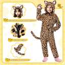 GIFTINBOX Cat Costume For Girls, Animal Costume, Black Cat Dalmatian Costume for Kids, Halloween Costumes for Kids (Black)