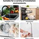 Compatibility with RO WATER OEM ET116-001 D-25QC DLA-D Dishwasher Drain Hose Adapter Kit - 1/4-inch Quick Connect to 7/8-inch Fitting, Heavy-Duty Drain Filter for Garbage Disposal
