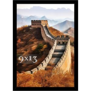Picrit 9x13 Picture Frame, Photo Frame for Wall Mounting Display, Black