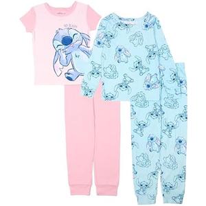 Disney Girls' 2-Piece Snug-fit Cotton Pajama Set, Soft & Cute for Kids, Size 2T