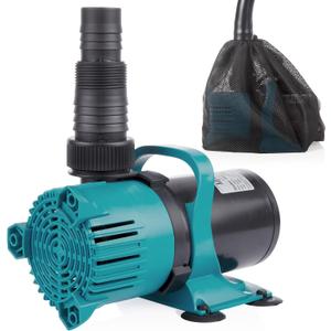 Alpine Corporation 3000 GPH Vortex Energy-Saving Pump for Ponds, Fountains, Waterfalls, and Water Circulation