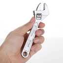 Mr. Pen - Small Wrench, Adjustable, 6 Inches, Hex-Shaped Jaw Opens To 3/4 Inch, Made From Heat Treated Carbon Steel