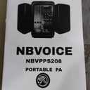 NBVOICE Professional Portable All-in-One Integrated 2-Way PA System Fixed Setup, Suitcase Design w/ 8-Channel Mixer, 2 Speaker Stands, Bluetooth, Mic for Performances, Presentations