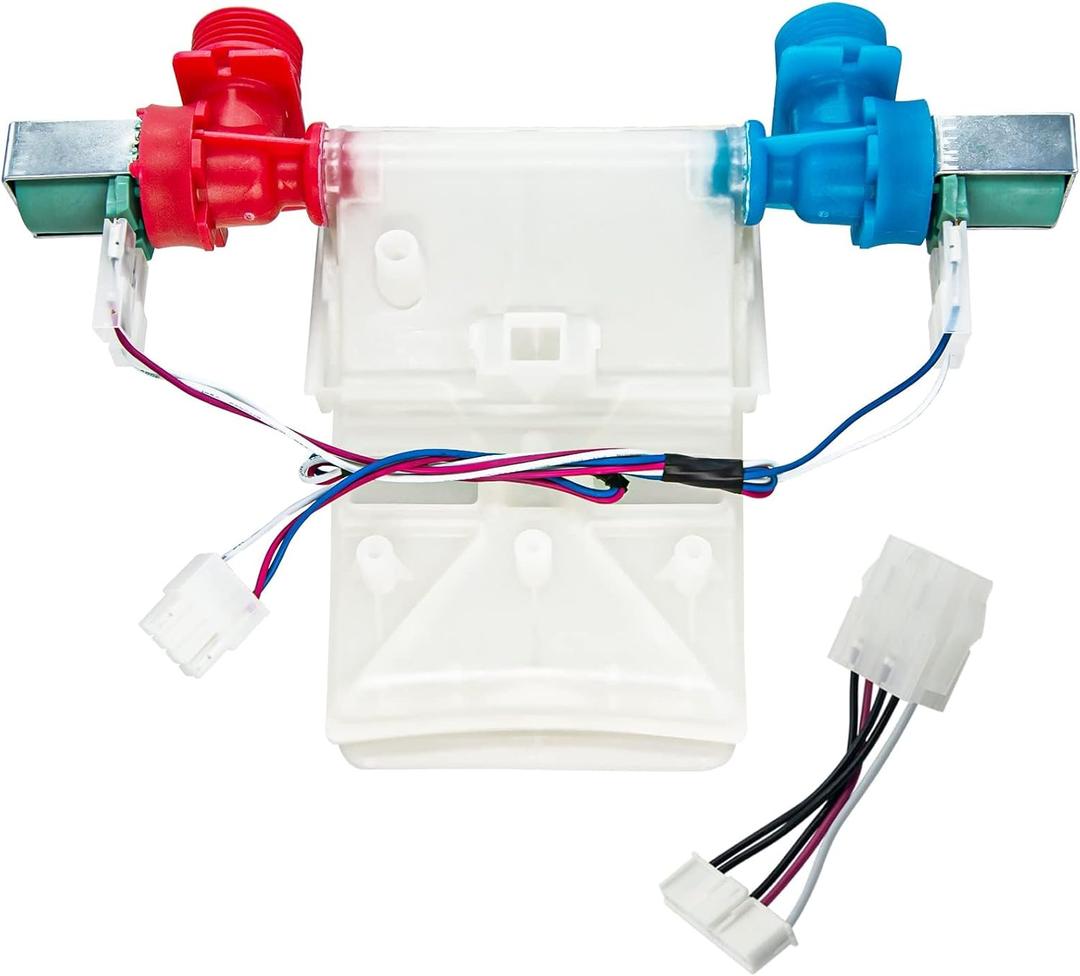 W11101906 W11210463 Washer Water Inlet Valve, Replaces For W10701461 W10883458 W10869803 W11038696 AP6329219, Compatible with Whirlpool Amana Crosley Maytag