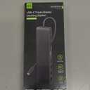 USB C Docking Station Minthouz 12-in-1 Docking Station 3 Monitors, USB Hub with DisplayPort/HDMI/VGA, PD, USB 2.0/3.0, Gigabit Ethernet, SD/TF, Audio Jack USB C Dock for Windows & Mac