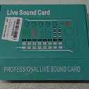 Facmogu F998 Live Sound Card Audio Mixer, Podcast Audio Interface with DJ Mixer Effects, Voice Changer with Sound Effects for PS4 PS5 Karaoke Tiktok YouTube Live Streaming Record Gaming