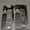 GE 4-Device Universal Remote Control, Designer Series, Brushed Nickel/Silver, 33709 2 Pack