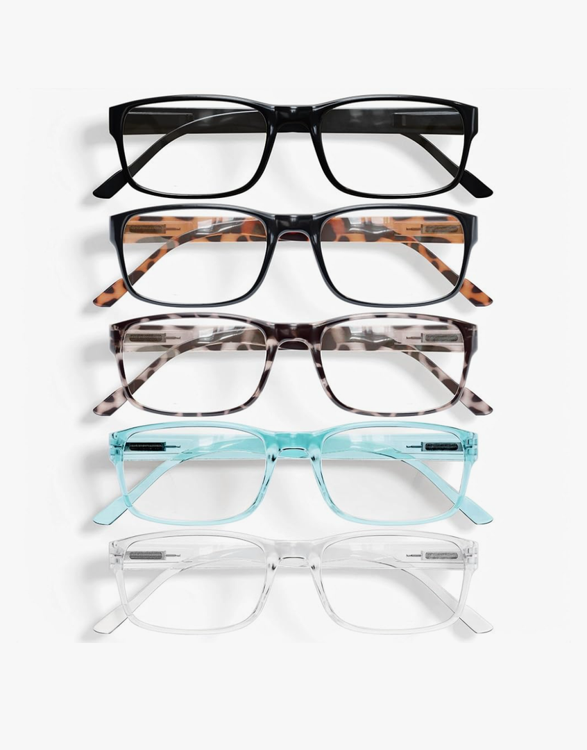 Gaoye Professional Reading Glasses for All Day - Computer Readers with Blue Light Protection - Value Pack
