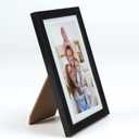 Giftgarden 4x6 Picture Frame Set of 10, Matted to 3.5x5 Photos with Mat or 6x4 Pictures without Mat, Multi Black Frames for Tabletop Wall Display
