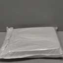 Mwellewm 12 Pcs White Plastic Serving Trays with Gold Rim, 14''x9'' Rectangle Dessert Trays for Dessert Table, Disposable Platters Cookie Cupcake Gold Serving Tray for Birthday Party Wedding