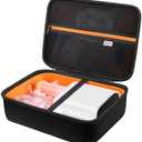 BOVKE Hard Case for Smart Nebulizer for Breathing Problems, Desktop Inhaler Nebulizer for Home Use, Storage Bag for Digital Asthma Nebulizer Machine for Adults and Kids, Space for Masks, Cables, Black