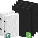 HPA200 Replacement Filters for Honeywell HRF-ARVP200, HPA200, HPA201, HA202, HPA204, HPA250 Series Air Purifiers, 2 HEPA R Filter and 4 Activated Carbon Pre-Filters A by Funmit