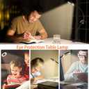 Brokimis Clip on Light LED Reading Book Study Lamp 3 Color Modes 10 Brightness Eye Protection 360 Flexible Gooseneck Student Dormitory Office Desk Lamp at Night in Bed, Black