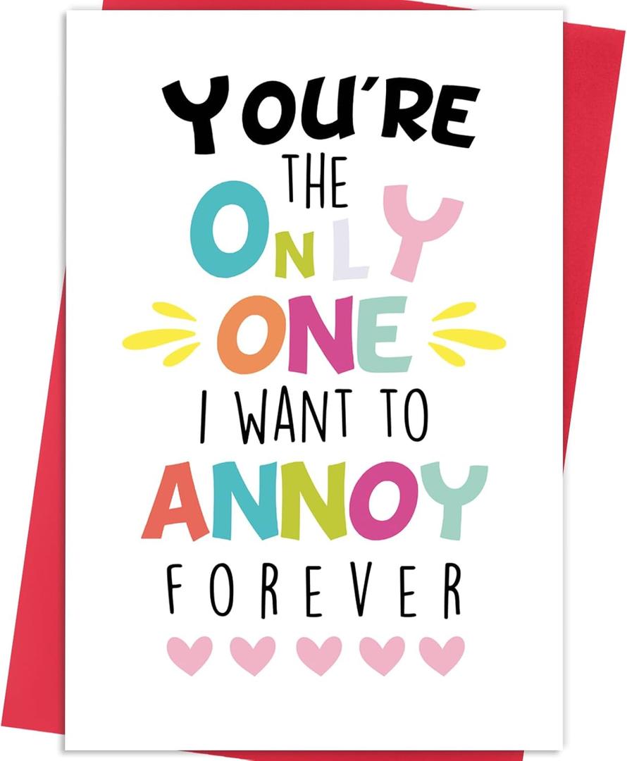 3 x Valentine's Day Gifts for Him, Funny Valentines Day Card for Her, Valentine's Day Card Gifts for Fiancee Boyfriend, Anniversary Cards for Wife Husband, Birthday Cards for Men, Love Card (MM-125)