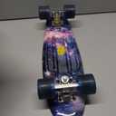 Skateboards Complete 22 Inch Mini Cruiser Retro Skateboard for Kids Boys Youths Beginners