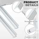 Blulu 2 Pieces 3/4in x 3/4in Aluminum Angle 6063 Aluminum Angle Stock, Structural & Architectural Use for Frames, Railings, Corner Guards(48" Long X 3/4" Wide X 1/16" Thick)