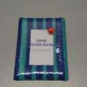 Tufted Picture Frame  Fits 4"×6" Photos Blue & Green 