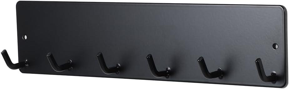 Magnetic Key Holder for Metal Front Door Towel Hook Brush Organizer for Laundry Room on Dryer Washer Hat Hanger for Entryway for Festival Holiday Decorations (Black Shiny)