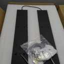 JAYMP Designer Chandelier Modern Dimmable LED Pendant Light, Adjustable Strip Light Bar, Kitchen Island Dining Room Hanging Lamp (Black, 30 Lights)