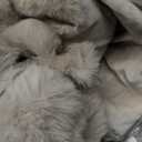 blunique Ultra Soft Cozy Faux Fur Throw Blanket, Fuzzy Plush Thick Bubble Blanket, Oversize Luxury Fluffy Blanket for Couch, Sofa, Bedroom, and Living Room, 50x60 Inches, Light Brown