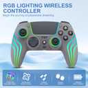 JYELUK Wireless Controller for PS5 with RGB Lighting, Compatible with PS5 Controller/Windows PC,/Android/iOS